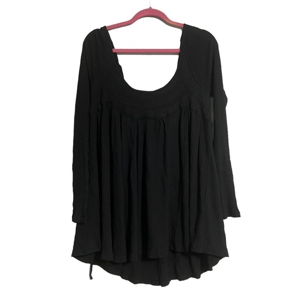 Free People blouse medium Black New - Picture 3 of 9
